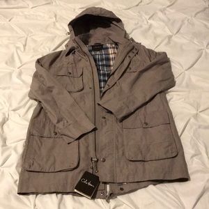 Cole Haan Waxed Hooded Jacket Size M